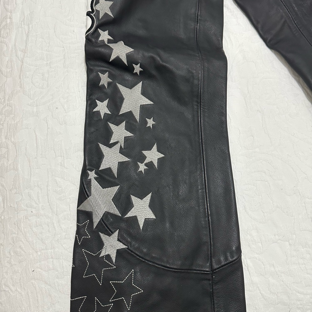 Leather Bombshell Motorcycle GoGo chaps - Picture 12 of 16